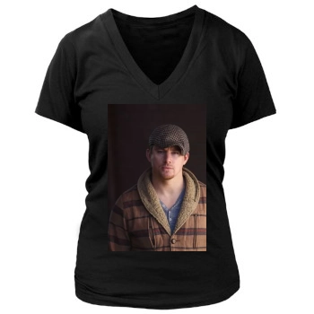 Channing Tatum Women's Deep V-Neck TShirt