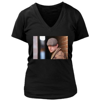 Channing Tatum Women's Deep V-Neck TShirt