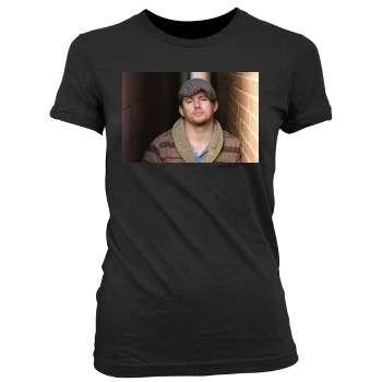 Channing Tatum Women's Junior Cut Crewneck T-Shirt