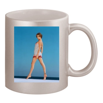 Charlize Theron 11oz Metallic Silver Mug