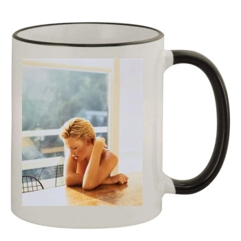 Charlize Theron 11oz Colored Rim & Handle Mug