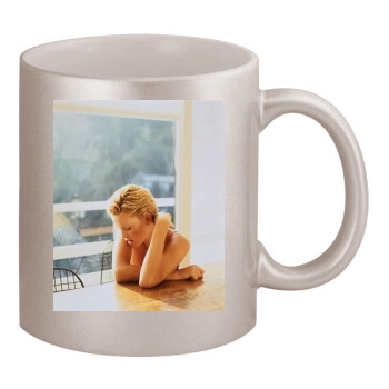 Charlize Theron 11oz Metallic Silver Mug