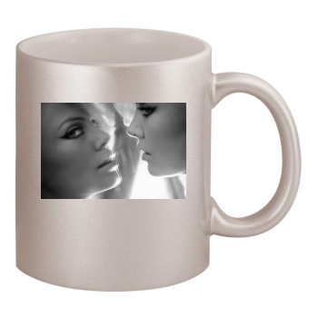 Charlize Theron 11oz Metallic Silver Mug