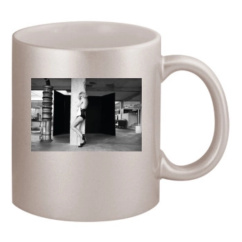 Charlize Theron 11oz Metallic Silver Mug