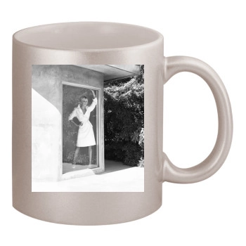 Charlize Theron 11oz Metallic Silver Mug