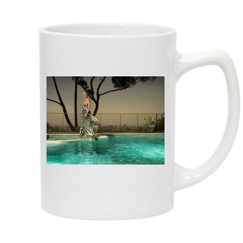 Charlize Theron 14oz White Statesman Mug