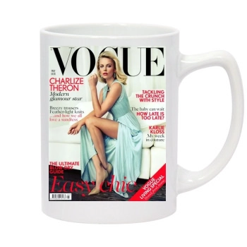 Charlize Theron 14oz White Statesman Mug