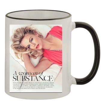 Charlize Theron 11oz Colored Rim & Handle Mug