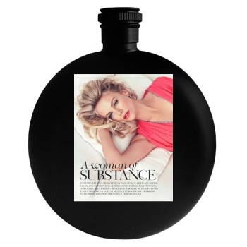 Charlize Theron Round Flask