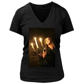 Charlotte Church Women's Deep V-Neck TShirt