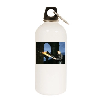 Charlotte Church White Water Bottle With Carabiner