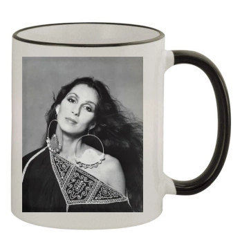 Cher 11oz Colored Rim & Handle Mug