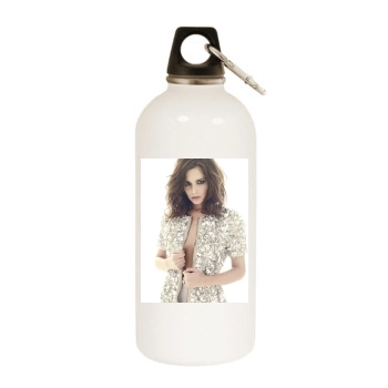 Cheryl Tweedy White Water Bottle With Carabiner