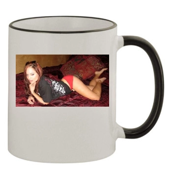 Christy Hemme 11oz Colored Rim & Handle Mug