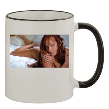 Christy Hemme 11oz Colored Rim & Handle Mug