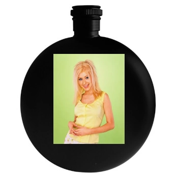 Christina Aguilera Round Flask