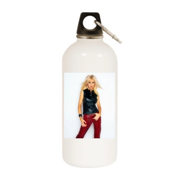 Christina Aguilera White Water Bottle With Carabiner