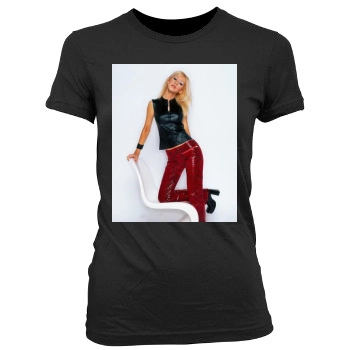 Christina Aguilera Women's Junior Cut Crewneck T-Shirt