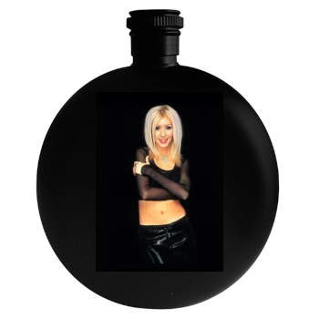 Christina Aguilera Round Flask