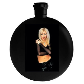 Christina Aguilera Round Flask