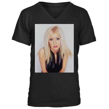 Christina Aguilera Men's V-Neck T-Shirt