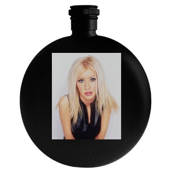 Christina Aguilera Round Flask