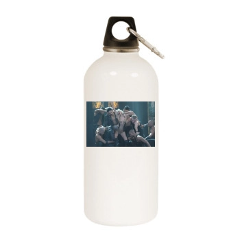 Christina Aguilera White Water Bottle With Carabiner