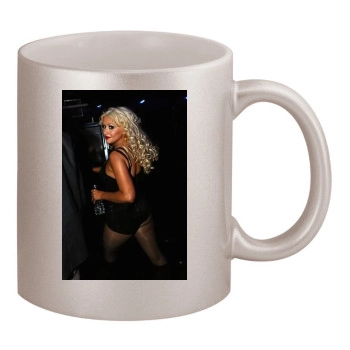 Christina Aguilera 11oz Metallic Silver Mug