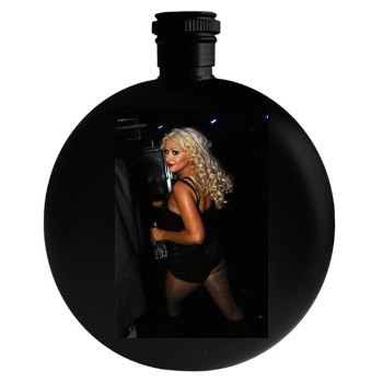 Christina Aguilera Round Flask