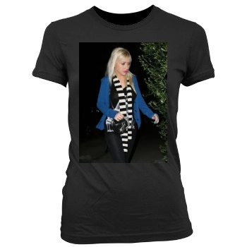 Christina Aguilera Women's Junior Cut Crewneck T-Shirt