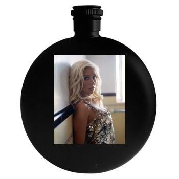 Christina Aguilera Round Flask