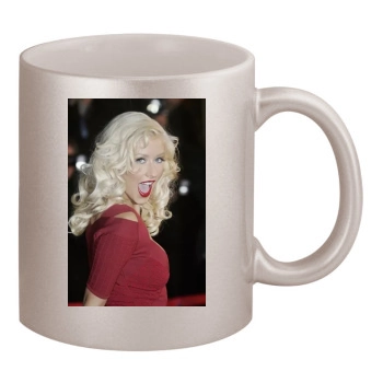 Christina Aguilera 11oz Metallic Silver Mug