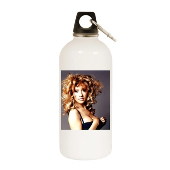 Christina Aguilera White Water Bottle With Carabiner