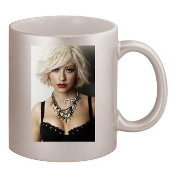 Christina Aguilera 11oz Metallic Silver Mug