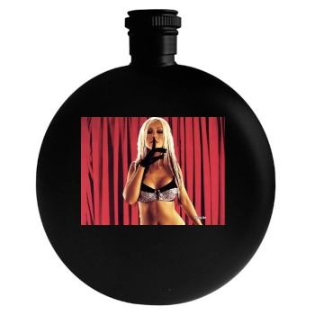 Christina Aguilera Round Flask