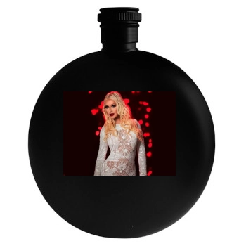 Christina Aguilera Round Flask