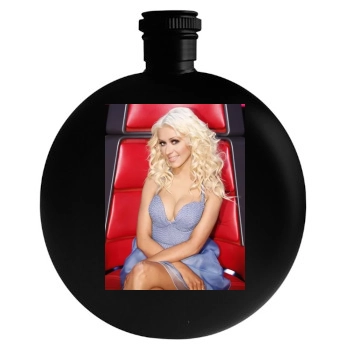 Christina Aguilera Round Flask