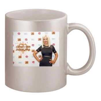 Christina Aguilera 11oz Metallic Silver Mug