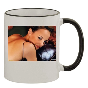 Bijou Phillips 11oz Colored Rim & Handle Mug