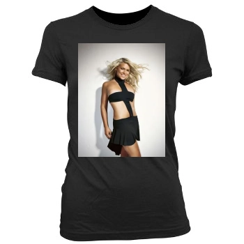 Billie Piper Women's Junior Cut Crewneck T-Shirt