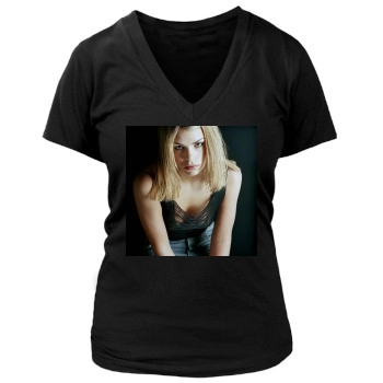 Billie Piper Women's Deep V-Neck TShirt