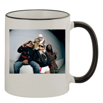 Black Eyed Peas 11oz Colored Rim & Handle Mug