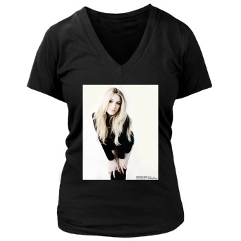 Blake Lively Women's Deep V-Neck TShirt