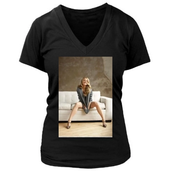 Blake Lively Women's Deep V-Neck TShirt