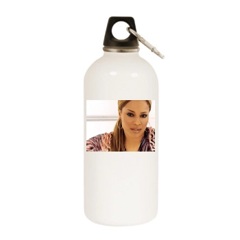 Blu Cantrell White Water Bottle With Carabiner