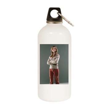 Bonnie Wright White Water Bottle With Carabiner