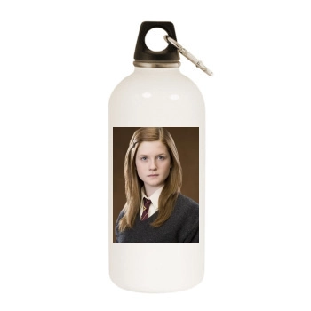 Bonnie Wright White Water Bottle With Carabiner