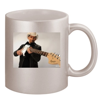 Brad Paisley 11oz Metallic Silver Mug