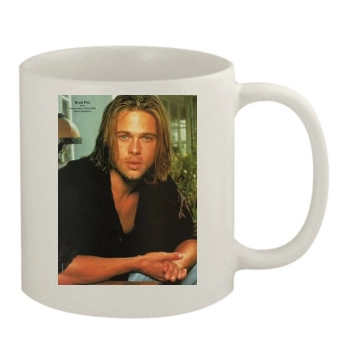 Brad Pitt 11oz White Mug