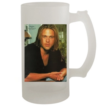 Brad Pitt 16oz Frosted Beer Stein